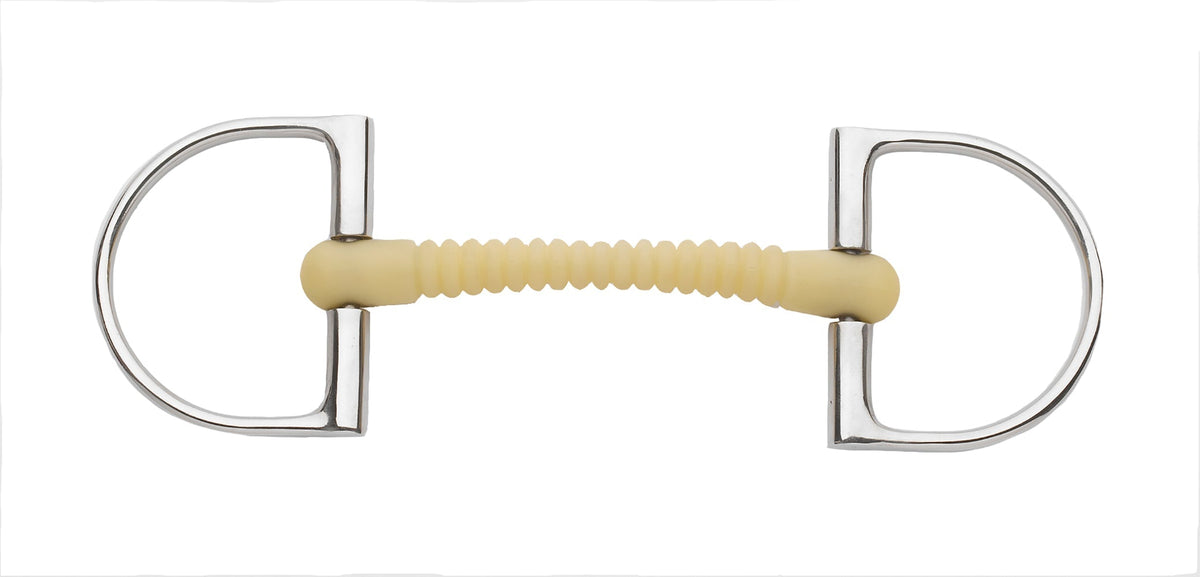 King Hunter D-Ring Pro Ribbed Mullen Mouth Bit