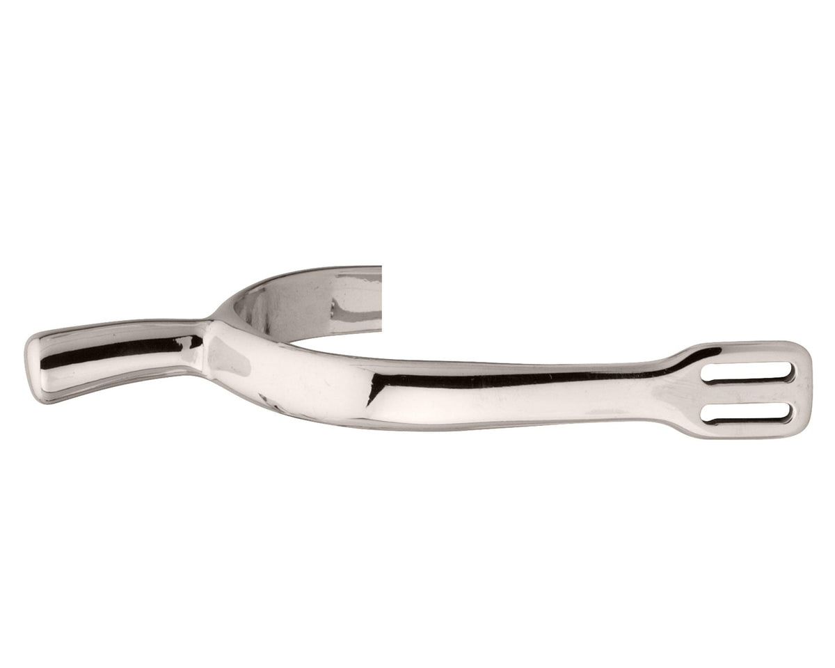 Ladies' German Silver Dressage Spurs - 1 5/8" neck, rounded