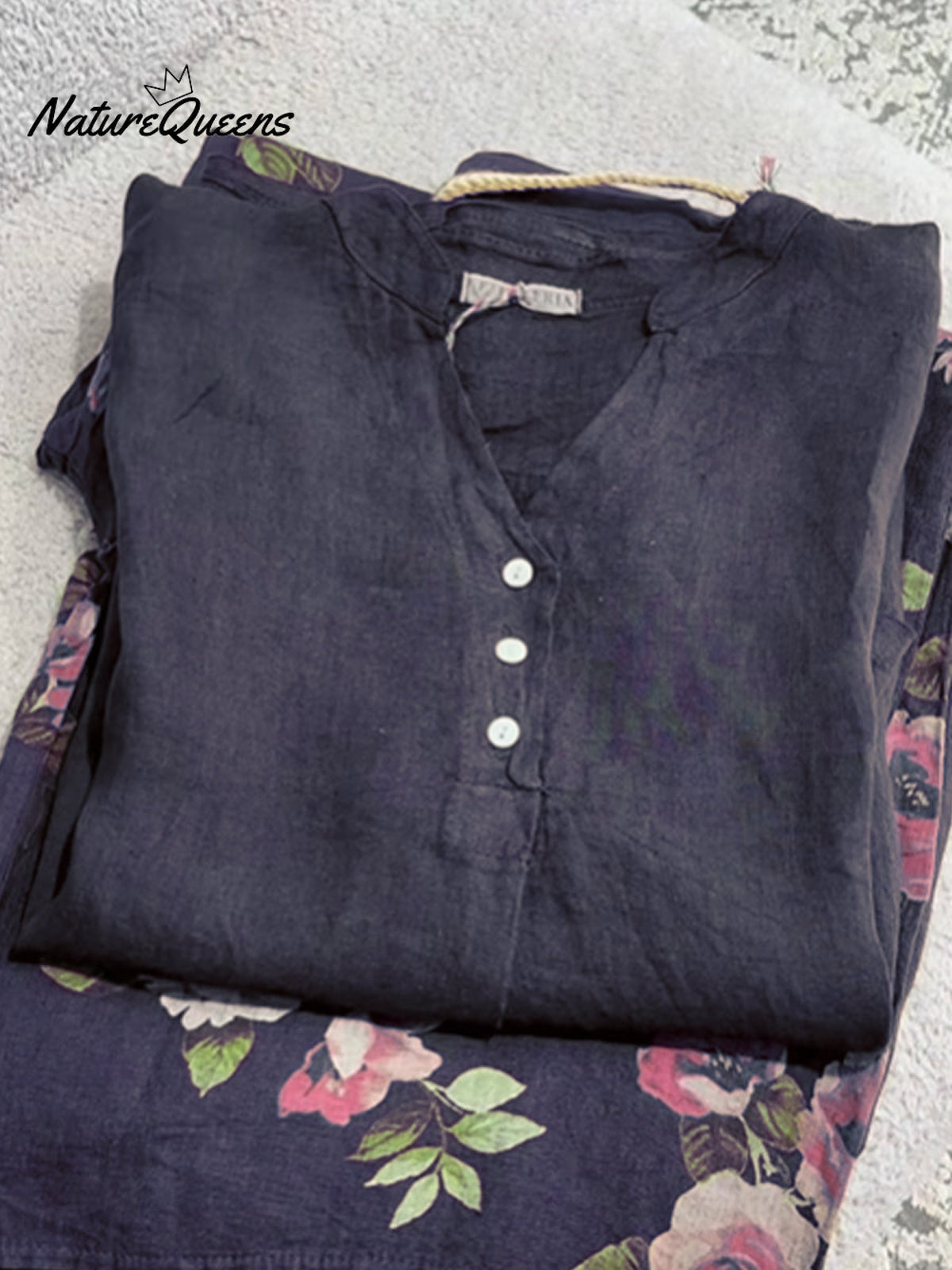 Women's Casual Cotton And Linen Shirt