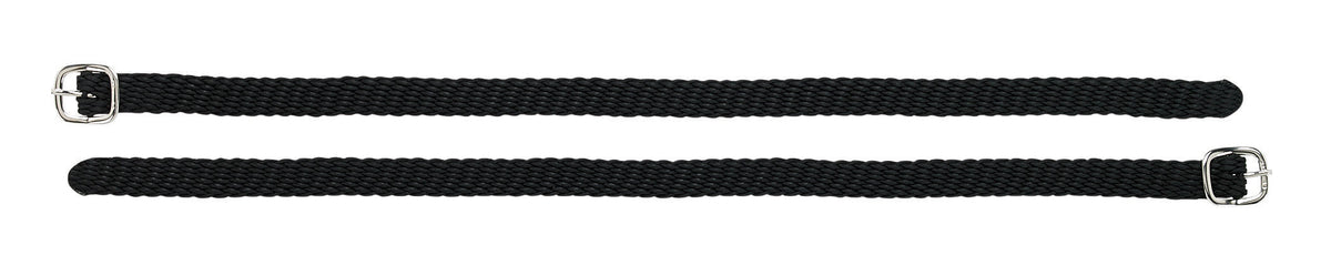 Braided Nylon Spur Strap with Silver Buckle