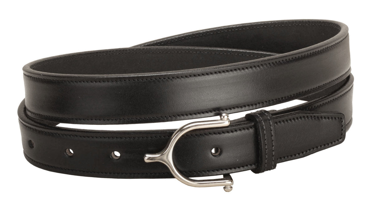 " Stitched Belt with Stainless Steel Spur Buckle