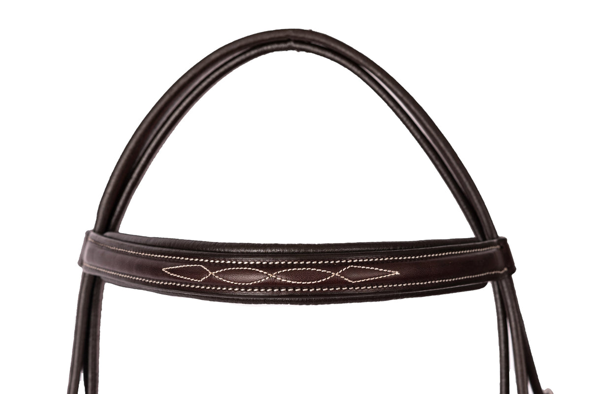 Professional Fancy-Stitched Leather Bridle