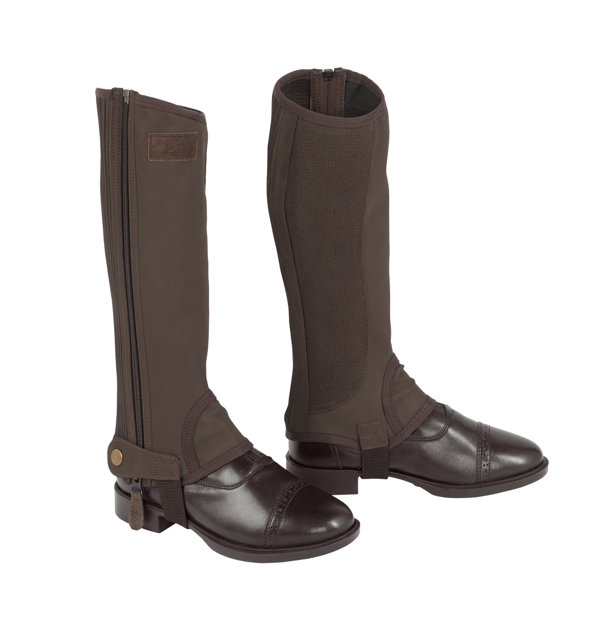 Kids’ Synthetic Suede Half Chaps with Silicone Grip Patches